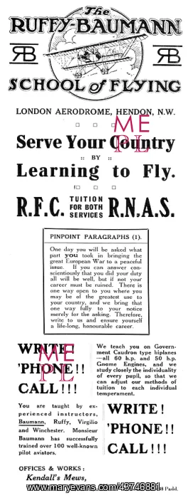 : Ruffy-Baumann School Of Flying Hendon : Ruffy-Baumann School Of Flying Hendon