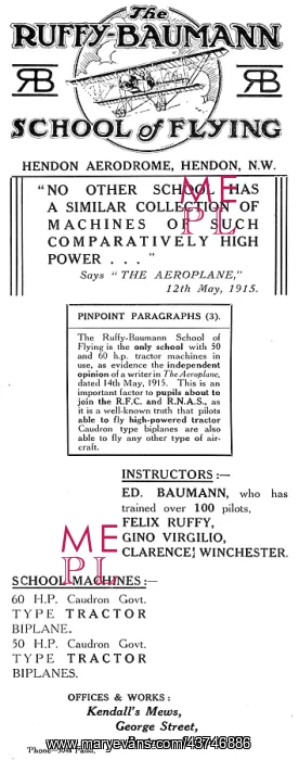 : Ruffy-Baumann School Of Flying Hendon : Ruffy-Baumann School Of Flying Hendon