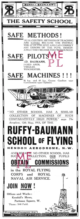 : Ruffy-Baumann School Of Flying Hendon : Ruffy-Baumann School Of Flying Hendon