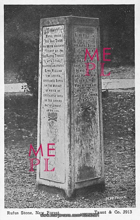 : Rufus Stone, New Forest, Hampshire : Rufus Stone, New Forest, Hampshire
