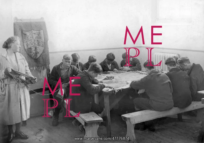 : Rug-making at Portland Borstal : Rug-making at Portland Borstal