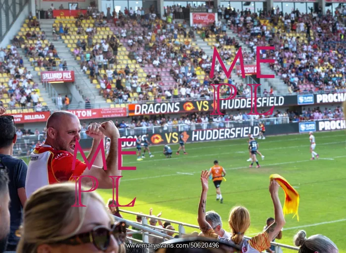 : Rugby match, Gilbert Brutus Stadium, Perpignan, France : Rugby match, Gilbert Brutus Stadium, Perpignan, France