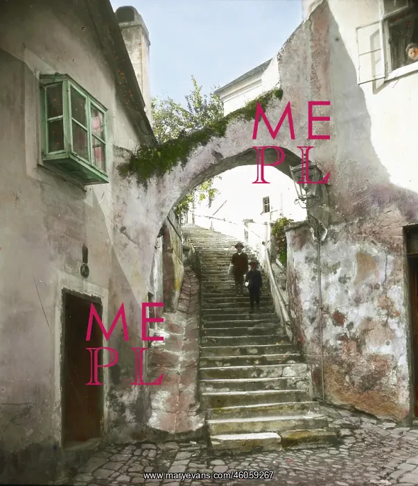 : The Rugenstiege (stairs) in Stein an der Donau : The Rugenstiege (stairs) in Stein an der Donau