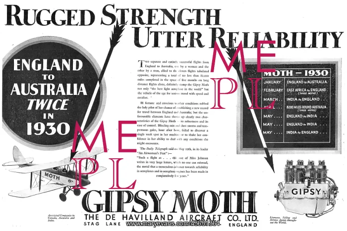 : Rugged Strength - Utter Reliability. De Havilland Gipsy Moth : Rugged Strength - Utter Reliability. De Havilland Gipsy Moth