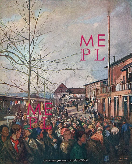 : Ruhleben Prisoners lining up for Bacon Ration at Christmas : Ruhleben Prisoners lining up for Bacon Ration at Christmas