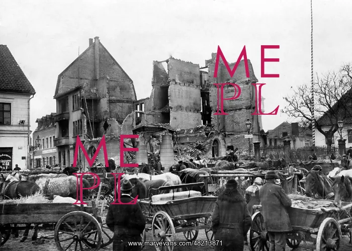 : Ruin in Ortelsburg, 1914 : Ruin in Ortelsburg, 1914