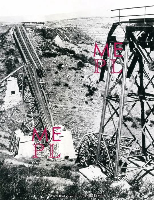 : Ruined bridge on Monastir railway, WW1 : Ruined bridge on Monastir railway, WW1