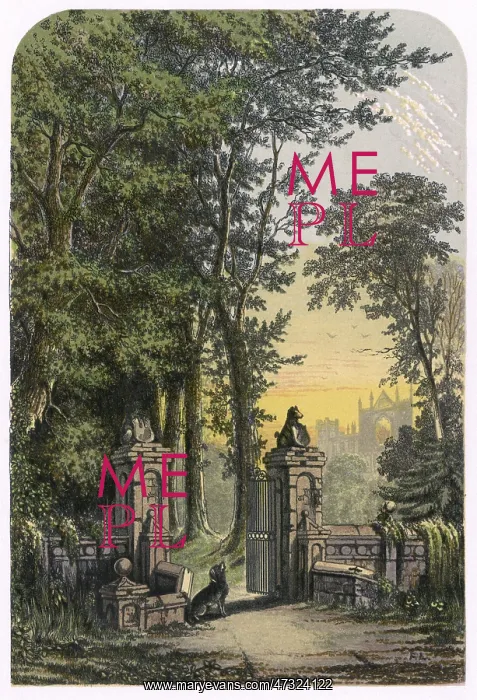 : RUINED HALL & GATES : RUINED HALL & GATES