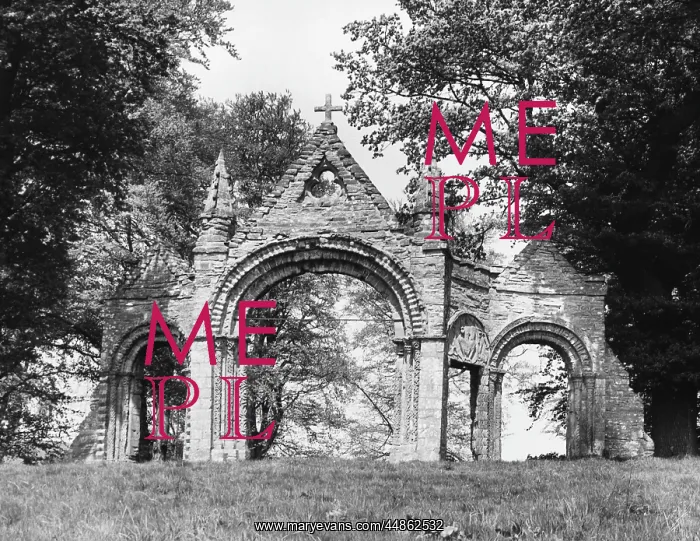 : RUINED NORMAN CHURCH : RUINED NORMAN CHURCH