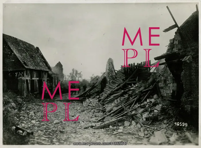 : RUINED VILLAGE 1918 : RUINED VILLAGE 1918