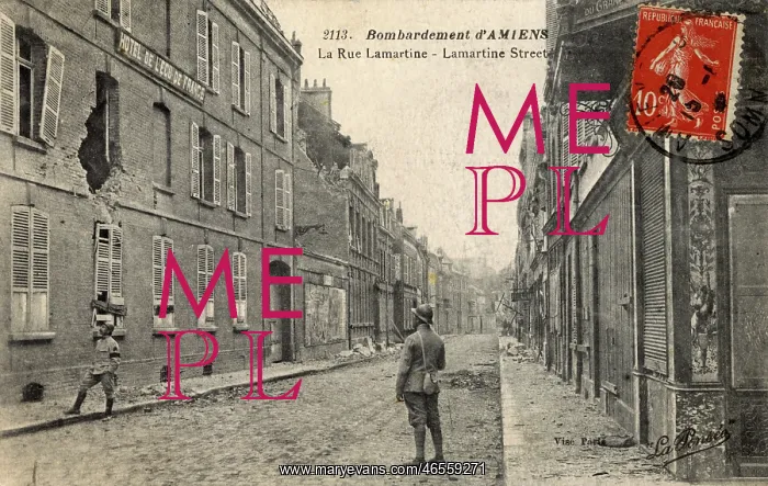 : The ruins of Amiens - post WWI : The ruins of Amiens - post WWI
