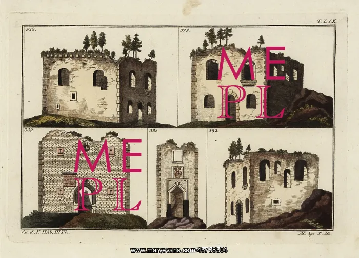 : Ruins of ancient knight's castles : Ruins of ancient knight's castles
