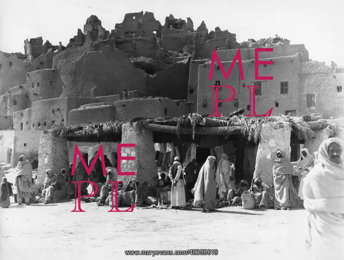 : Ruins of a former Berber castle, 1936 : Ruins of a former Berber castle, 1936