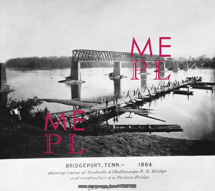 : Ruins of Bridge, Tennessee, 1864 : Ruins of Bridge, Tennessee, 1864