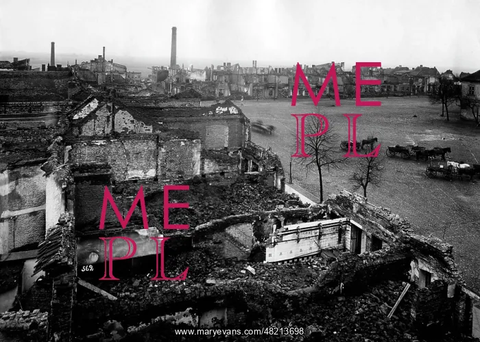 : Ruins in East Prussia, 1914 : Ruins in East Prussia, 1914