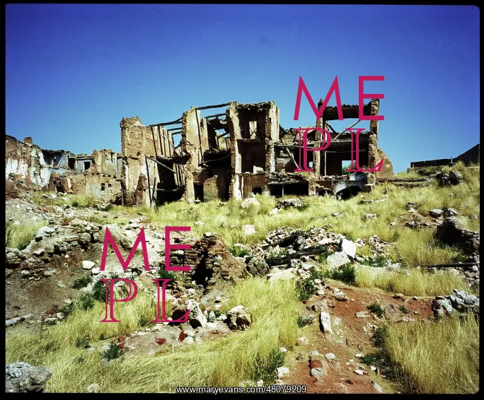 : Ruins of houses, Belchite, Spain : Ruins of houses, Belchite, Spain