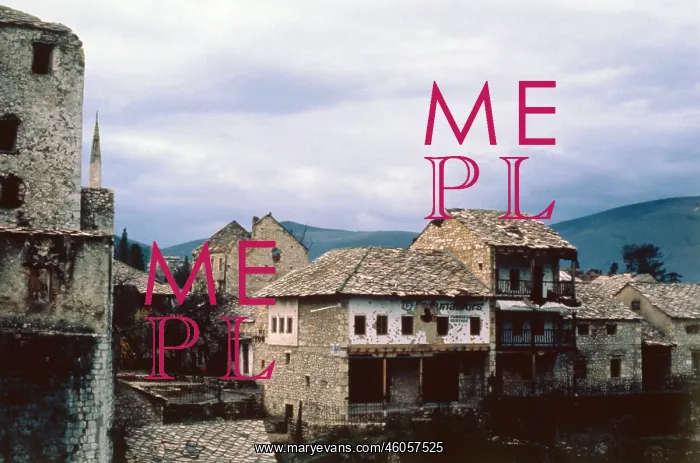 : Ruins in Mostar : Ruins in Mostar
