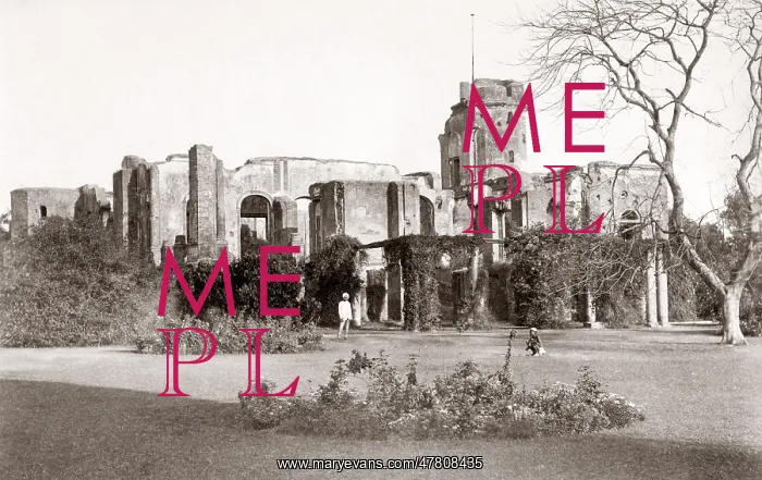 : Ruins of the Residency, Lucknow, India, c.1880's : Ruins of the Residency, Lucknow, India, c.1880's
