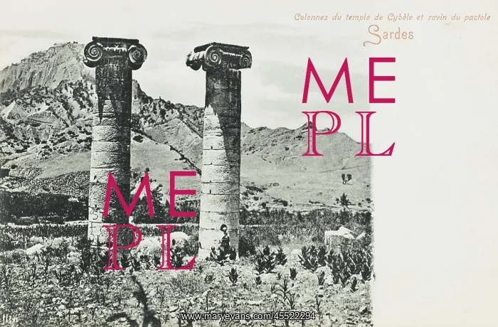 : The Ruins of Sardis - Two ionic columns : The Ruins of Sardis - Two ionic columns