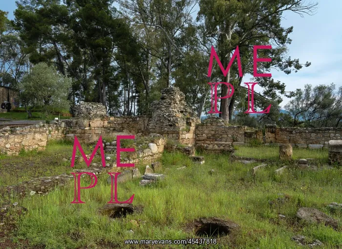 : Ruins, Sparta, Laconia, Greece : Ruins, Sparta, Laconia, Greece