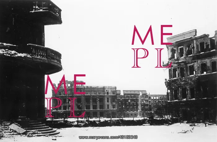 : Ruins in Stalingrad, 1942 : Ruins in Stalingrad, 1942