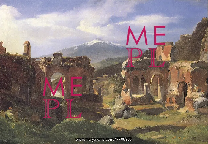 : Ruins of the Theater at Taormina, Sicily : Ruins of the Theater at Taormina, Sicily