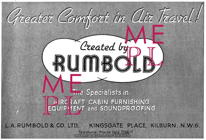  : Rumbold Aircraft Seating