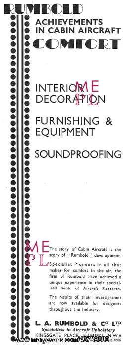 : Rumbold Aircraft Seating & Cabin Interiors : Rumbold Aircraft Seating & Cabin Interiors