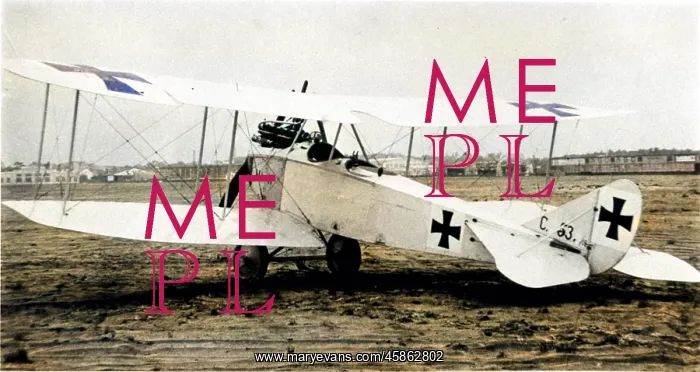 : Rumpler CI two-seat reconnaissance German biplane : Rumpler CI two-seat reconnaissance German biplane