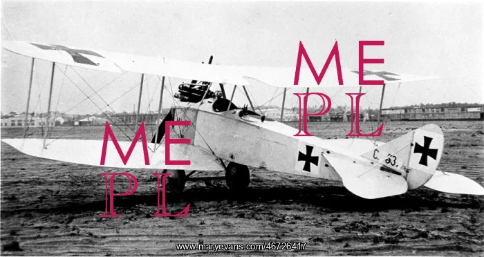 : Rumpler CI two-seat reconnaissance German biplane : Rumpler CI two-seat reconnaissance German biplane