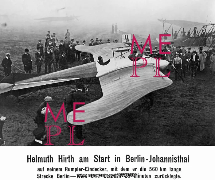 : Rumpler Taube in Berlin - Johannisthal : Rumpler Taube in Berlin - Johannisthal