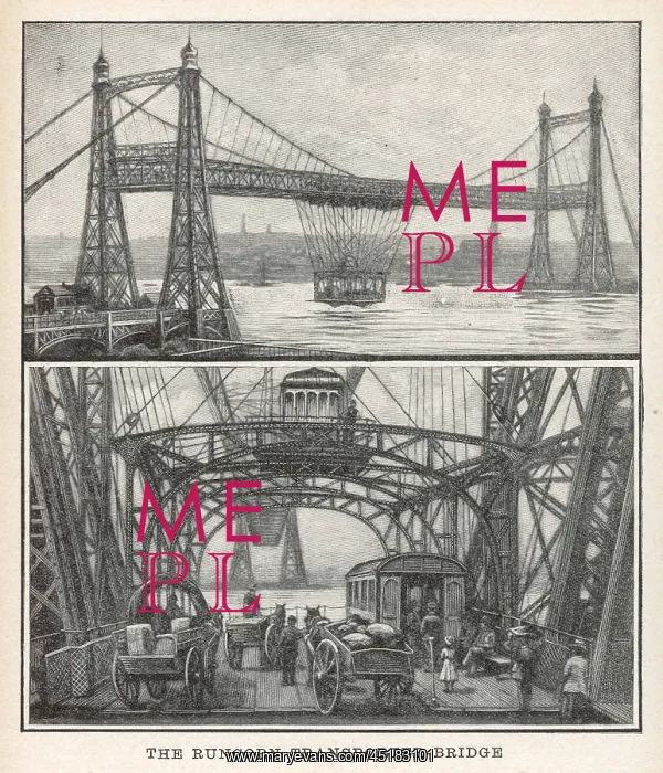 : RUNCORN BRIDGE 1905 : RUNCORN BRIDGE 1905
