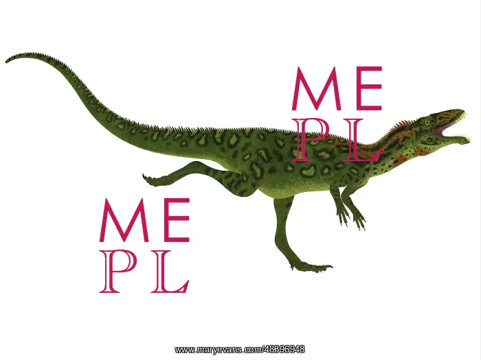 : A running Masiakasaurus dinosaur : A running Masiakasaurus dinosaur