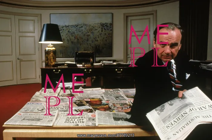 : Rupert Murdoch in his Office, 1982 : Rupert Murdoch in his Office, 1982