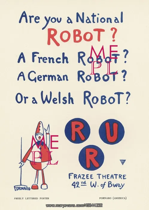 : RUR POSTER : RUR POSTER