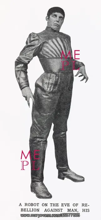 : R.U.R - A robot on the eve of rebellion against man : R.U.R - A robot on the eve of rebellion against man