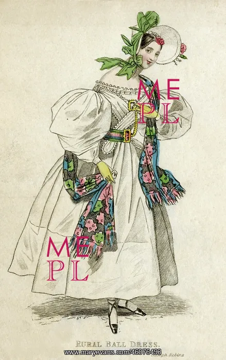 : Rural ball dress 1832 : Rural ball dress 1832