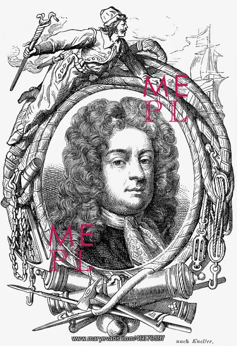: Russell, Edward, 1st Earl of Orford, 1653 - 26.11.1727 : Russell, Edward, 1st Earl of Orford, 1653 - 26.11.1727