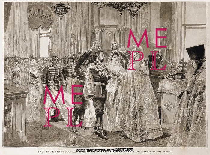  : RUSSIA. Saint Petersburg. Winter Palace. Wedding ceremony