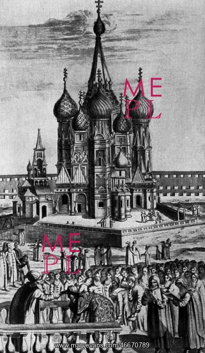 : Russia, Moscow, Red Square with Kremlin, Cathedral : Russia, Moscow, Red Square with Kremlin, Cathedral