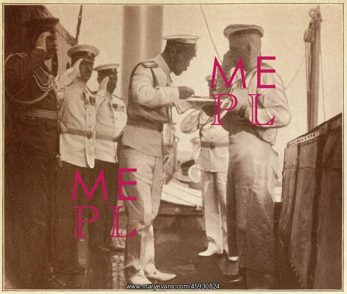 : Russia - Tsar Nicholas II aboard L'Etendard, in Finland : Russia - Tsar Nicholas II aboard L'Etendard, in Finland
