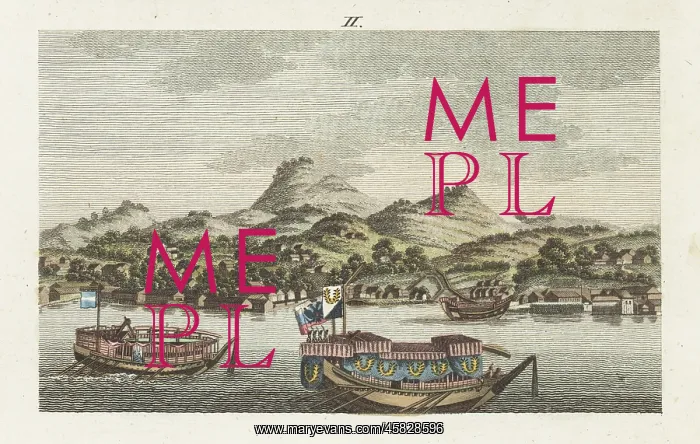 : Russian Ambassador brought ashore to Nagasaki, Japan, 1804 : Russian Ambassador brought ashore to Nagasaki, Japan, 1804