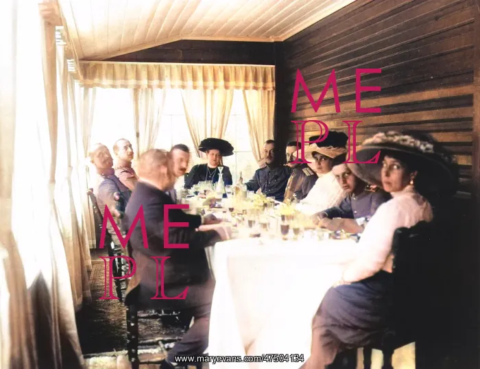 : Russian Aristocracy Enjoying a Luncheon : Russian Aristocracy Enjoying a Luncheon
