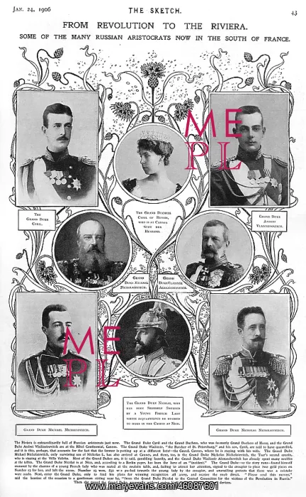 : Russian aristocrats on the Riviera, 1906 : Russian aristocrats on the Riviera, 1906