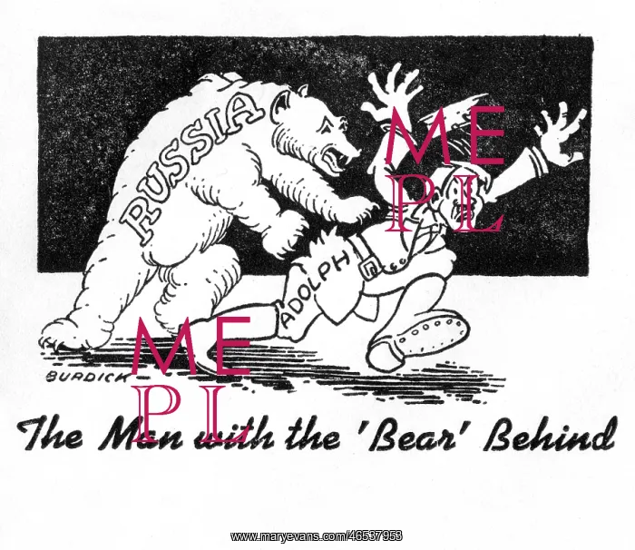 : Russian bear sends Hitler packing : Russian bear sends Hitler packing
