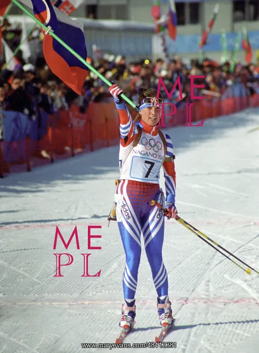 : Russian biathlete Olga Romasko, 1998 : Russian biathlete Olga Romasko, 1998