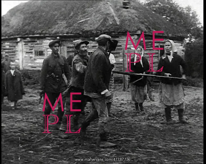  : A Russian Collaborator Being Attacked By Civilians