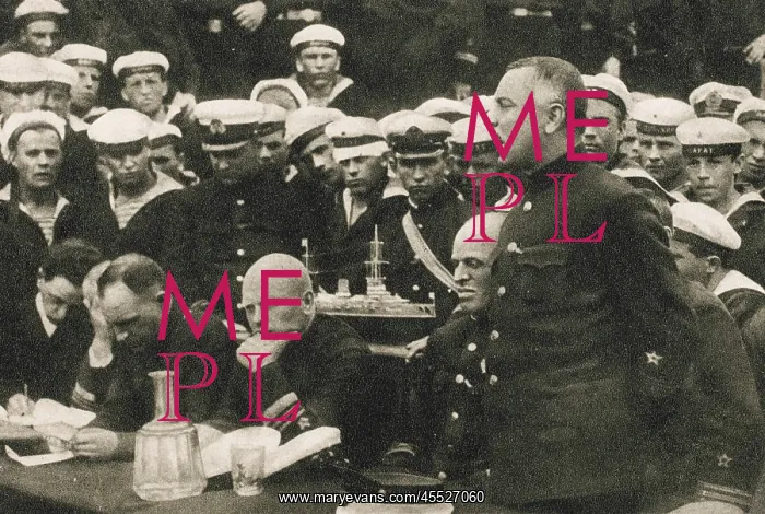 : Russian Commissar speaking at a meeting : Russian Commissar speaking at a meeting