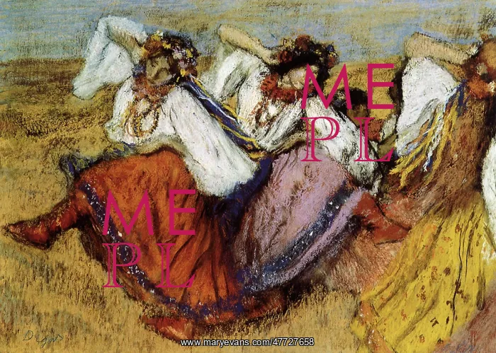  : Russian Dancer Group, by Degas