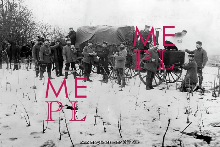 : Russian field kitchen, 1915 : Russian field kitchen, 1915